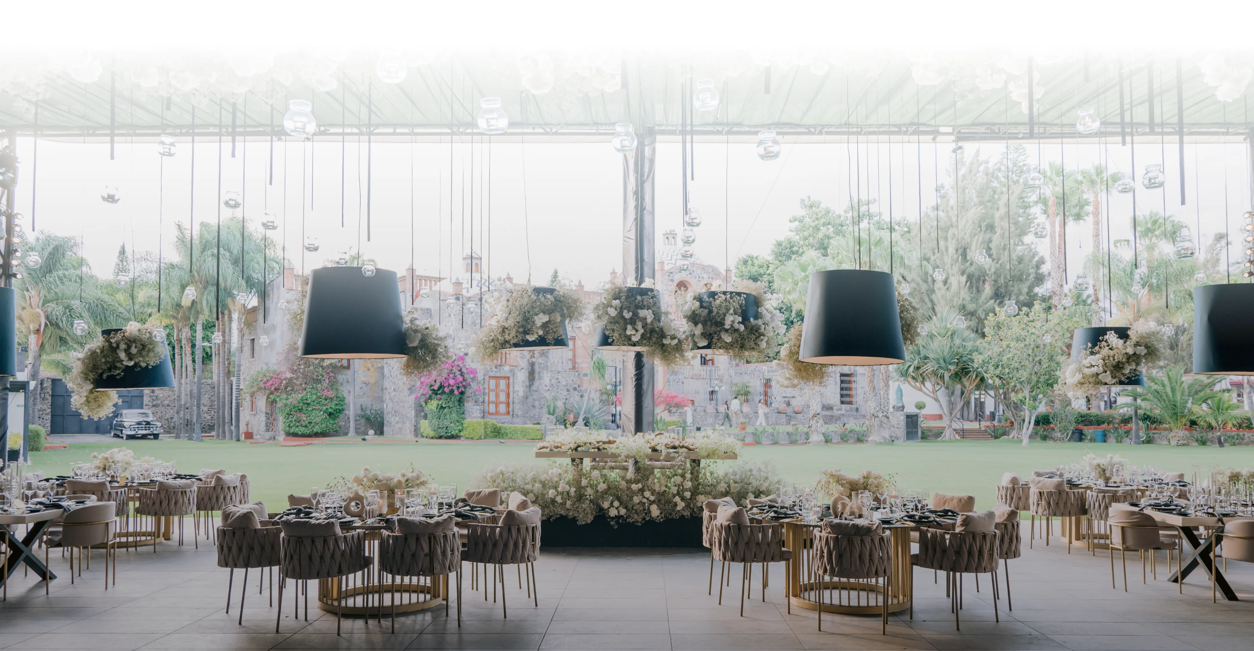 Banquete de boda al aire libre